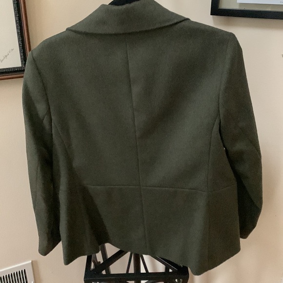 Talbots beautifully tailored wool jacket in dark linden green - Picture 2 of 5